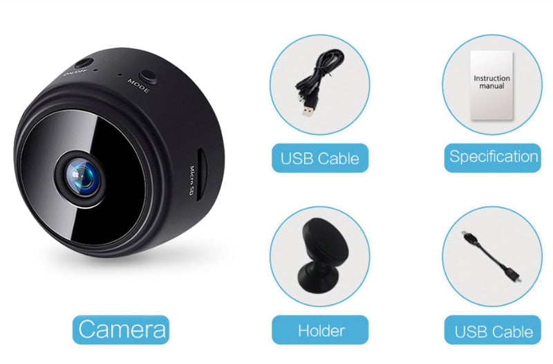 Mini caméra 1080P HD caméra ip Night Version Voice Video Security